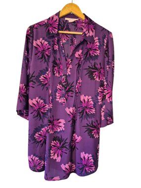 In Every Story Purple and Magenta Tunic Blouse Top Plus Size X